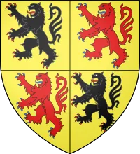 Most recent flag or coat of arms of Hennegau County