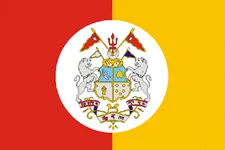 Most recent flag or coat of arms of Tripura State (Princely State)