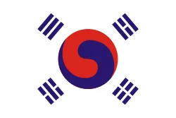 Most recent flag or coat of arms of korea