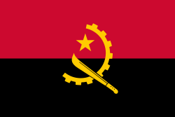 Most recent flag or coat of arms of People's Republic of Angola