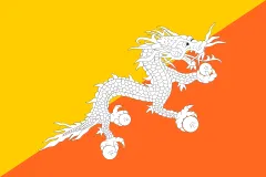 Most recent flag or coat of arms of Kingdom of Bhutan