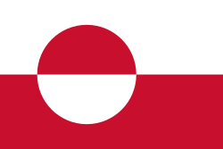 Most recent flag or coat of arms of Greenland (Autonomous region of Denmark)