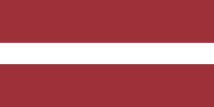 Most recent flag or coat of arms of Republic of Latvia