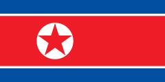 Most recent flag or coat of arms of Democratic People's Republic of Korea