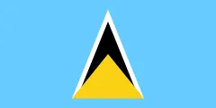 Most recent flag or coat of arms of saint lucia