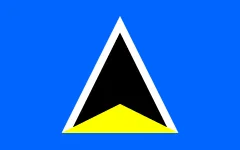 Most recent flag or coat of arms of Saint Lucia (Great Britain)