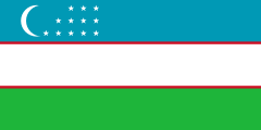 Most recent flag or coat of arms of Republic of Uzbekistan