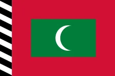 Most recent flag or coat of arms of Maldives (Great Britain)