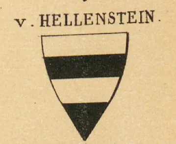 Most recent flag or coat of arms of Hellenstein Lordship