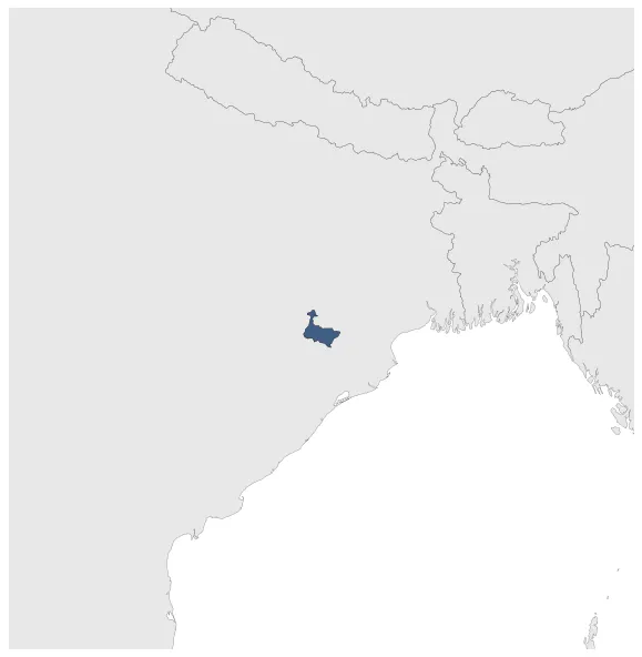 Bamra State (Princely State): Maximal extension of the polity