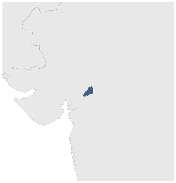 Baria State (Princely State): Maximal extension of the polity