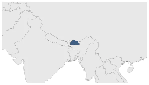 Bhutan (Great Britain): Maximal extension of the polity