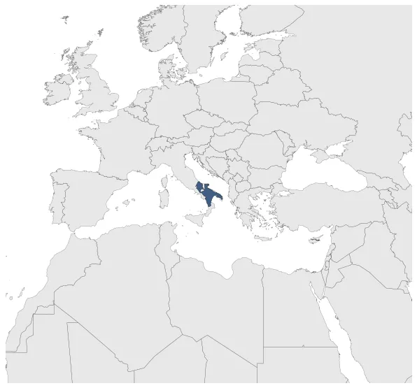 County of Apulia and Calabria: Maximal extension of the polity