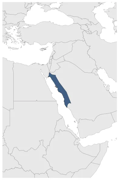 Emirate of Mecca: Maximal extension of the polity
