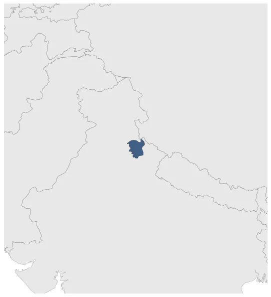 Garhwal Kingdom (Princely State): Maximal extension of the polity