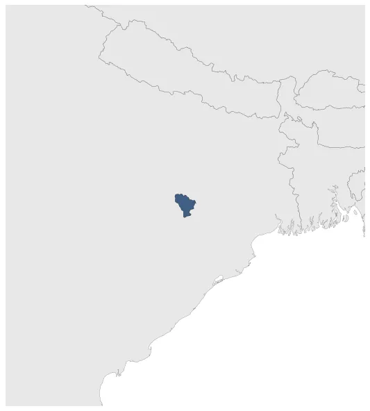 Jashpur State (Princely State): Maximal extension of the polity