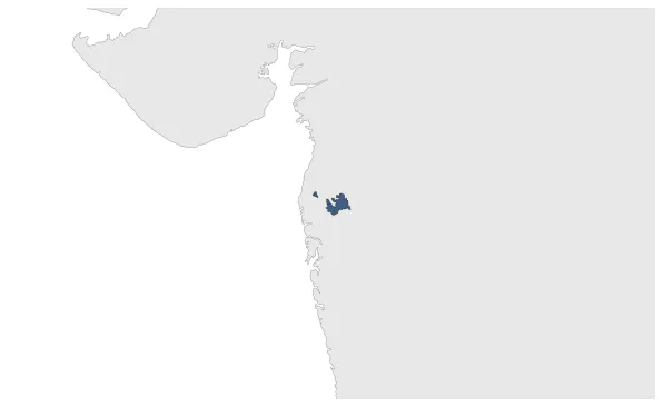 Jawhar State (Princely State): Maximal extension of the polity