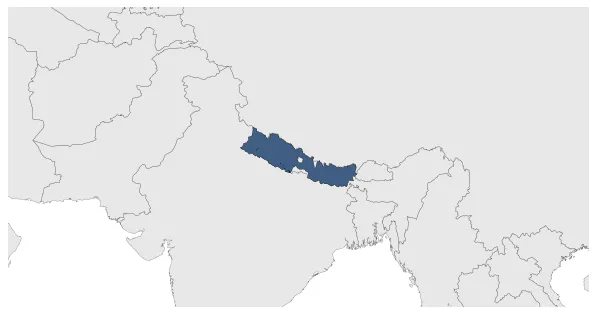 Kingdom of Nepal (China Vassal): Maximal extension of the polity