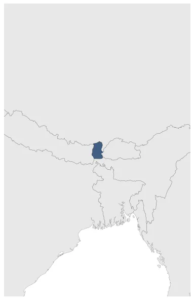 Kingdom of Sikkim (India): Maximal extension of the polity