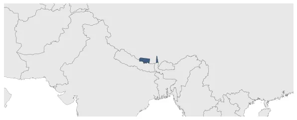 Nepal (Military Occupation): Maximal extension of the polity