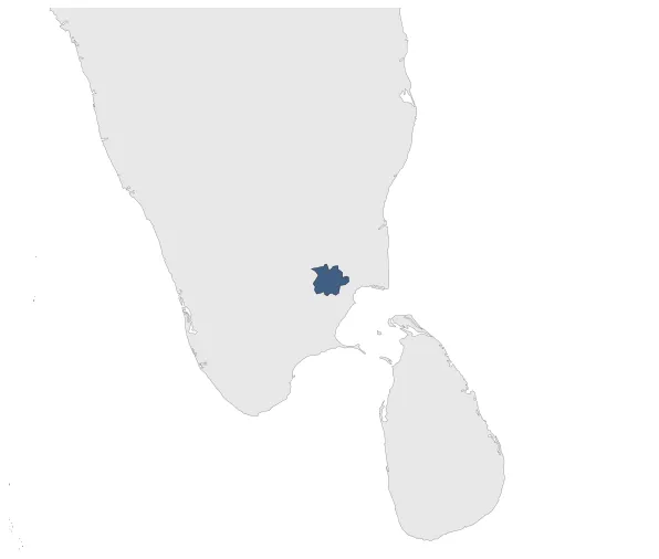Pudukkottai State (Princely State): Maximal extension of the polity