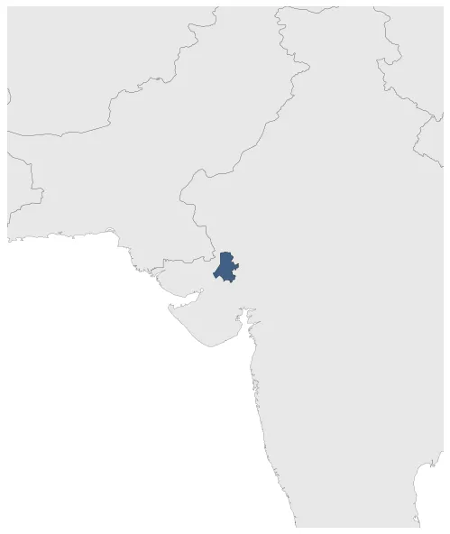 Radhanpur State (Princely State): Maximal extension of the polity