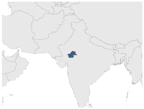 Udaipur State: Maximal extension of the polity